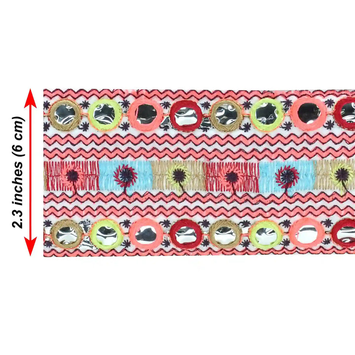 Multicolor Ric Rac Design Lace | 2 Meters