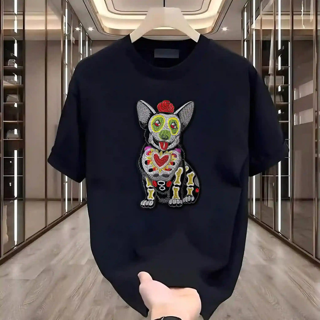 Day of the Dead Corgi Dog Patch