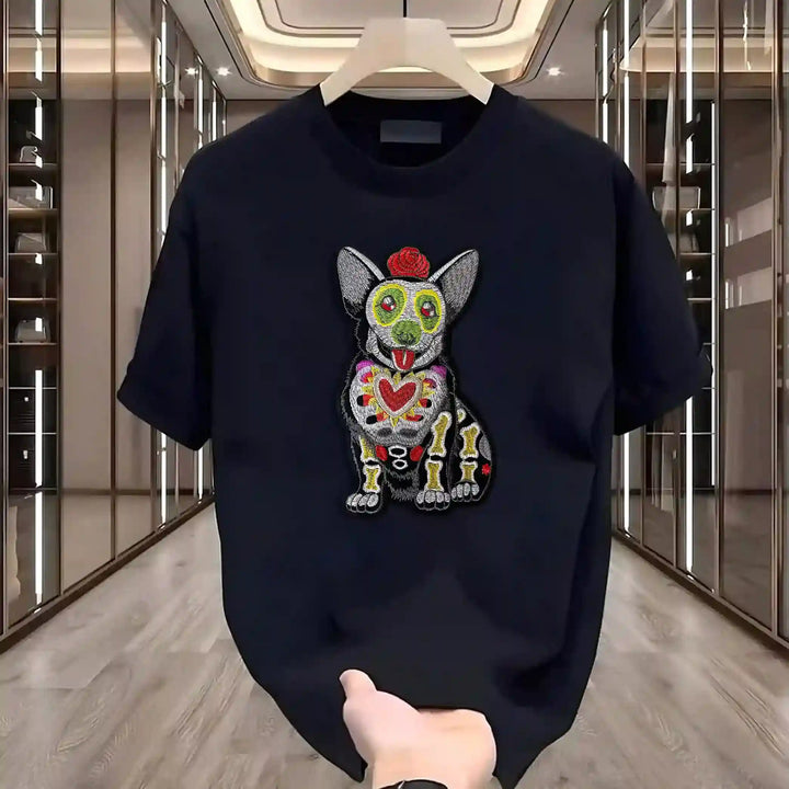 Day of the Dead Corgi Dog Patch