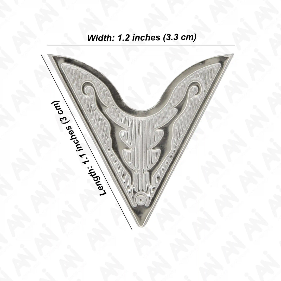 Silver Tribal Collar Tips
