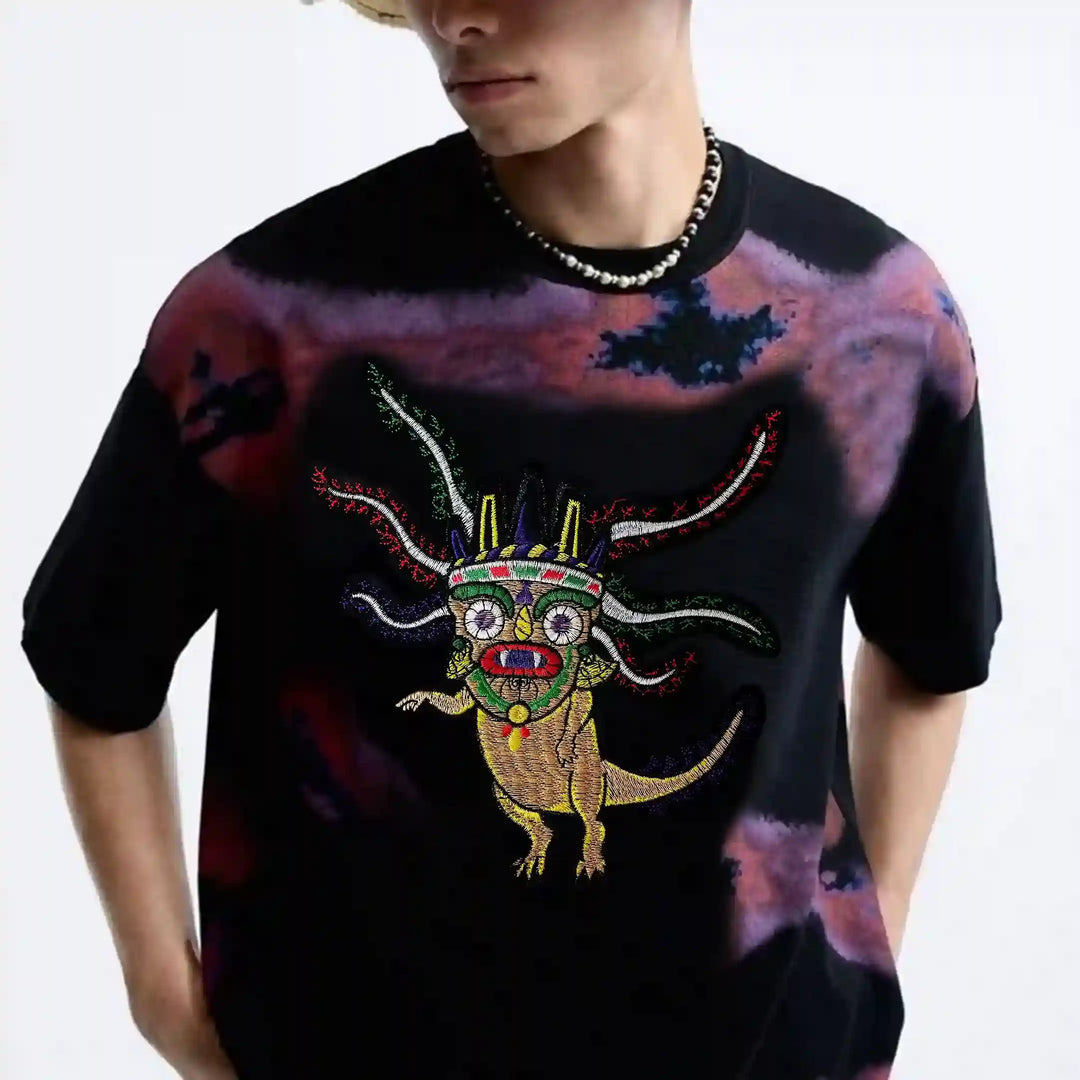 Aztec Axolotl Warrior Patch