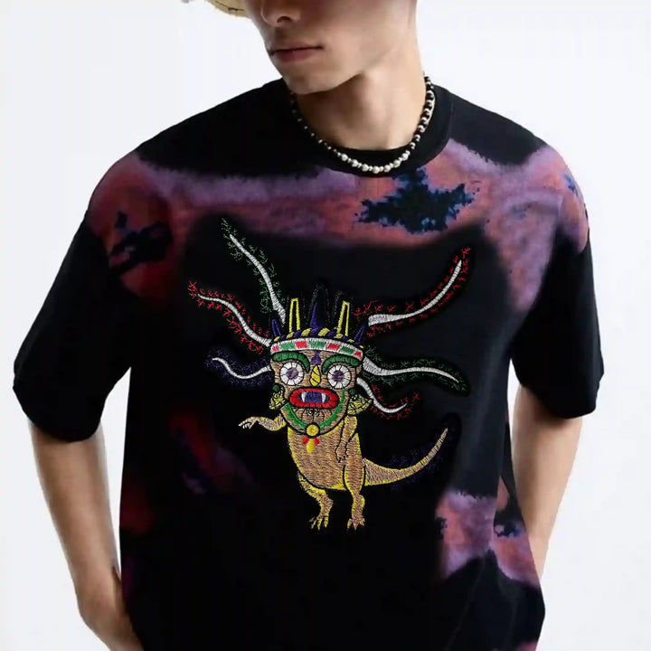 Aztec Axolotl Warrior Patch