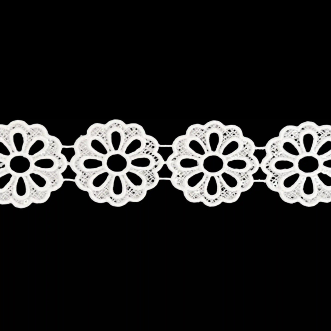 Round sunflower Venetian Sequins Lace Trim | 2 Meter