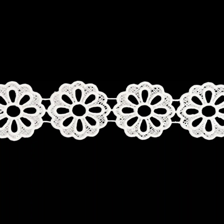 Round sunflower Venetian Sequins Lace Trim | 2 Meter