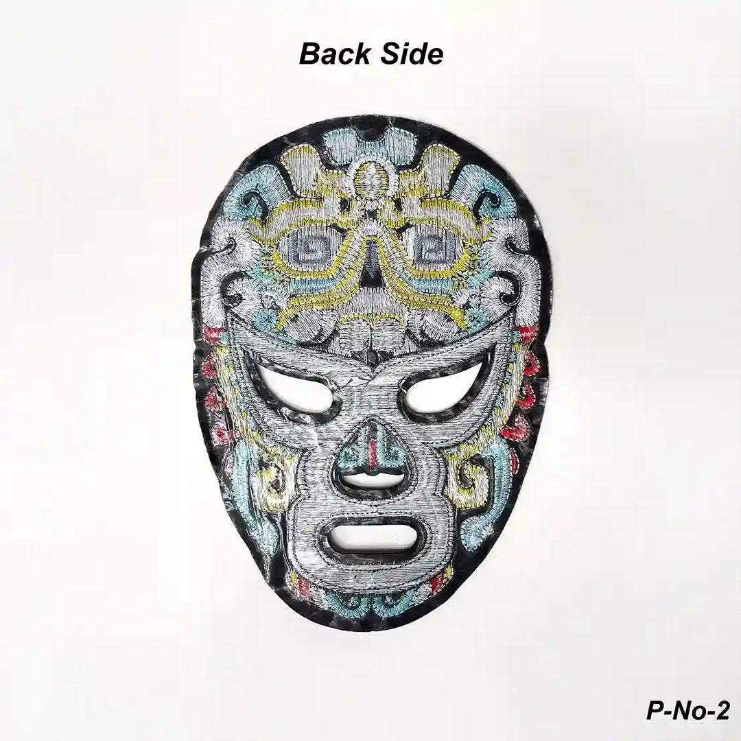 Lucha Libre Mayan Mask Hot-Fix Patch