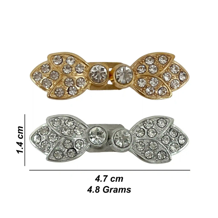 Leaf Shape Rhinestone Buttons