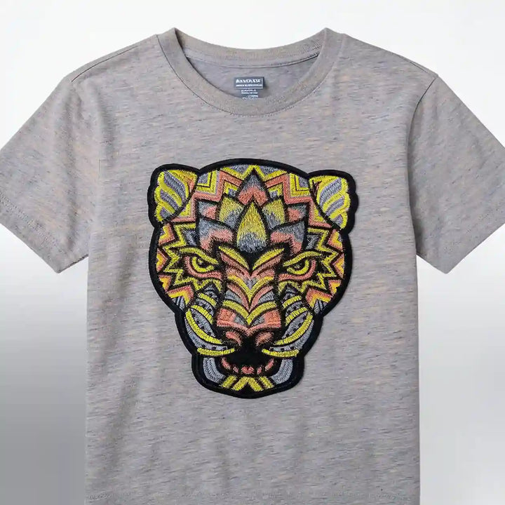 Geometric Jaguar Spirit Patch