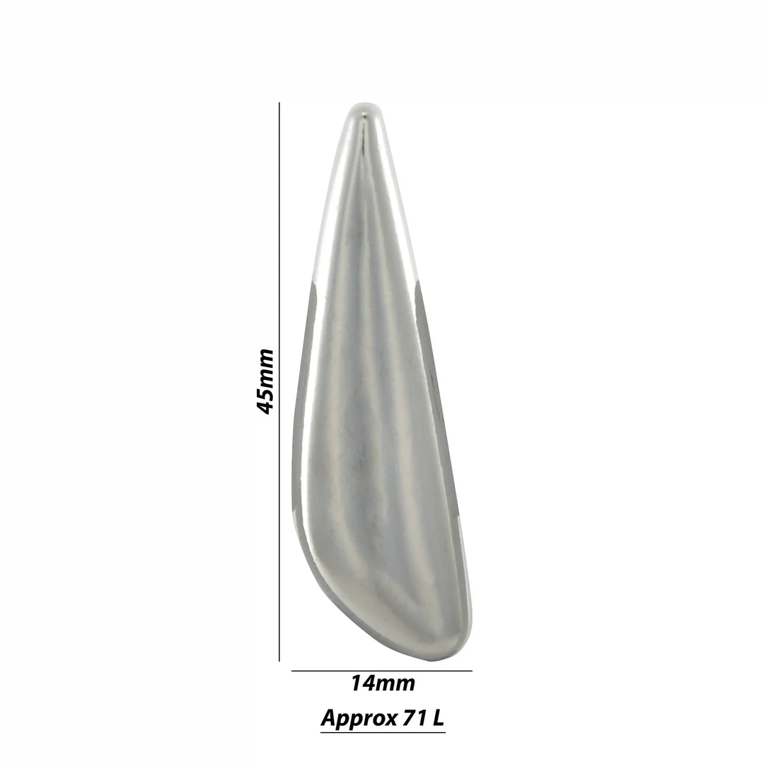 Sleek Teardrop Metal Button | 45mm(71L)