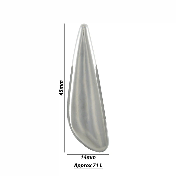 Sleek Teardrop Metal Button | 45mm(71L)