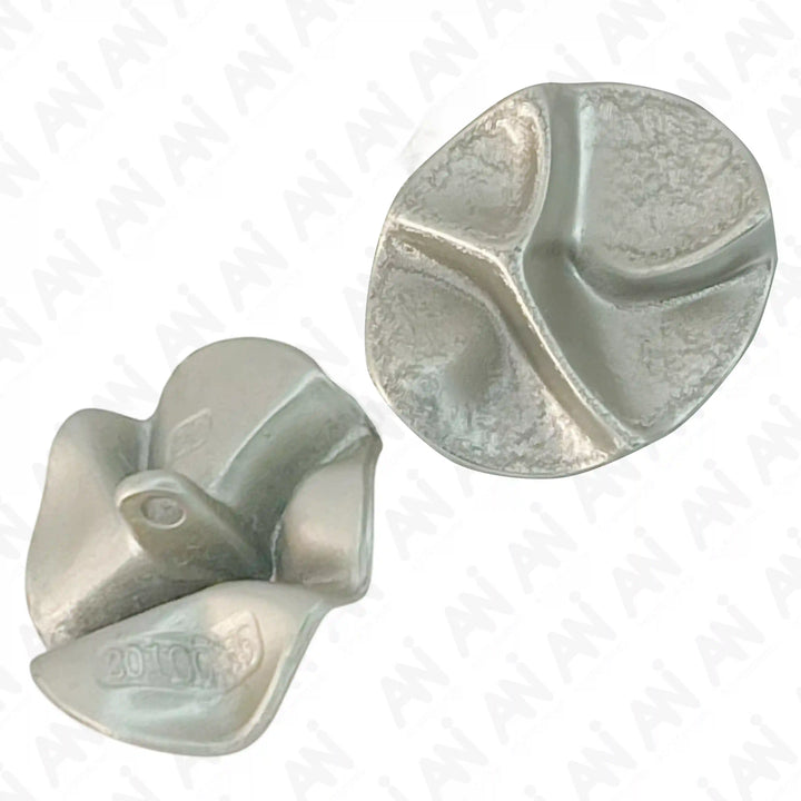 Segmented Silver Button