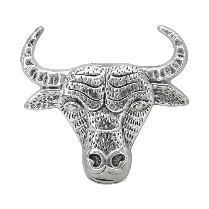Bull Style Metal Brooch