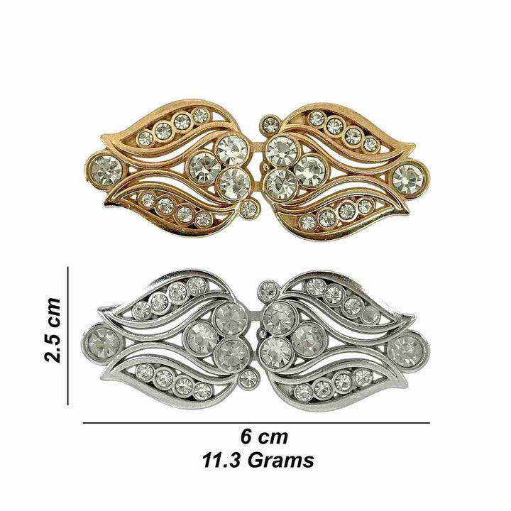 Art Deco-inspired or floral/leaf-shaped Frog Closure Buttons