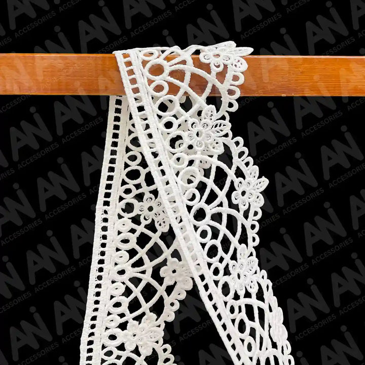 Classic ladder with Floral Brussels Sequence Lace | 2 Meter