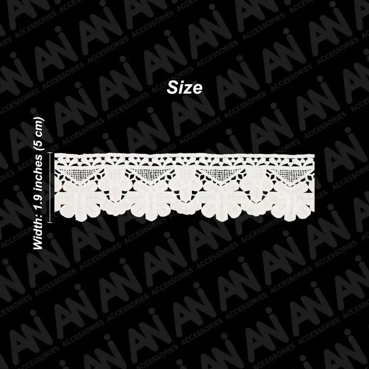 Point de Gaze Design Lace Trim | 2 Meter