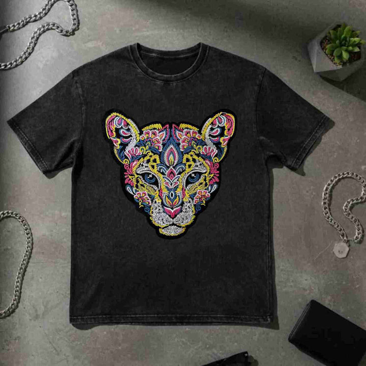 Bohemian Embroidered Cougar Head Patch