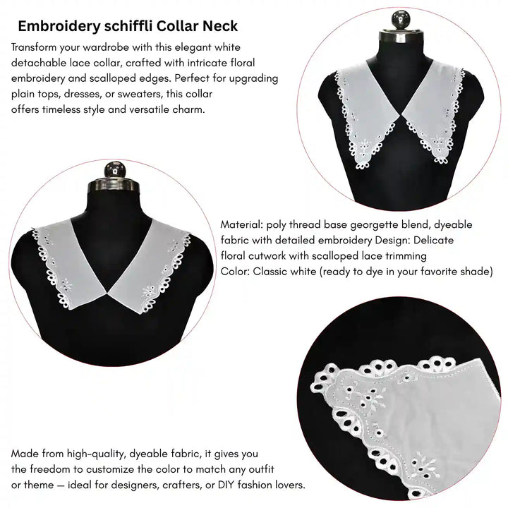 Broderie Anglaise V-Neck Trim
