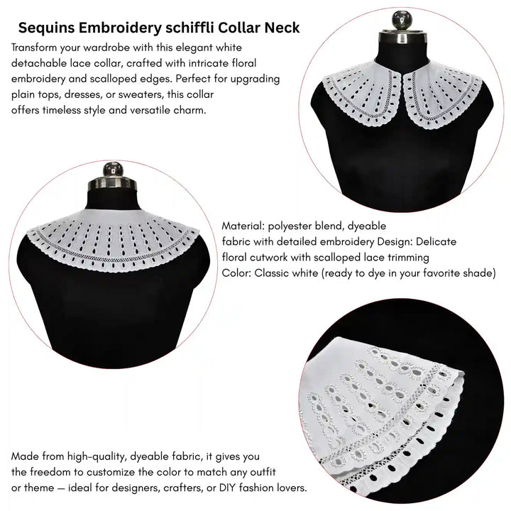 Floral Broderie Anglaise Collar