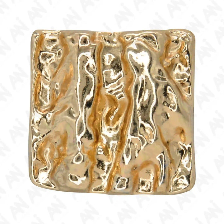 Hammered Style Square Buttons | 28mm(44L)