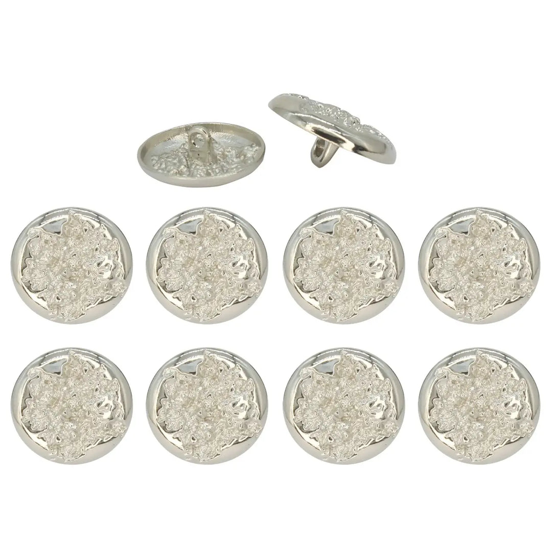 Ruffle Design Metal Buttons | 18mm (28L) & 22mm (34L)