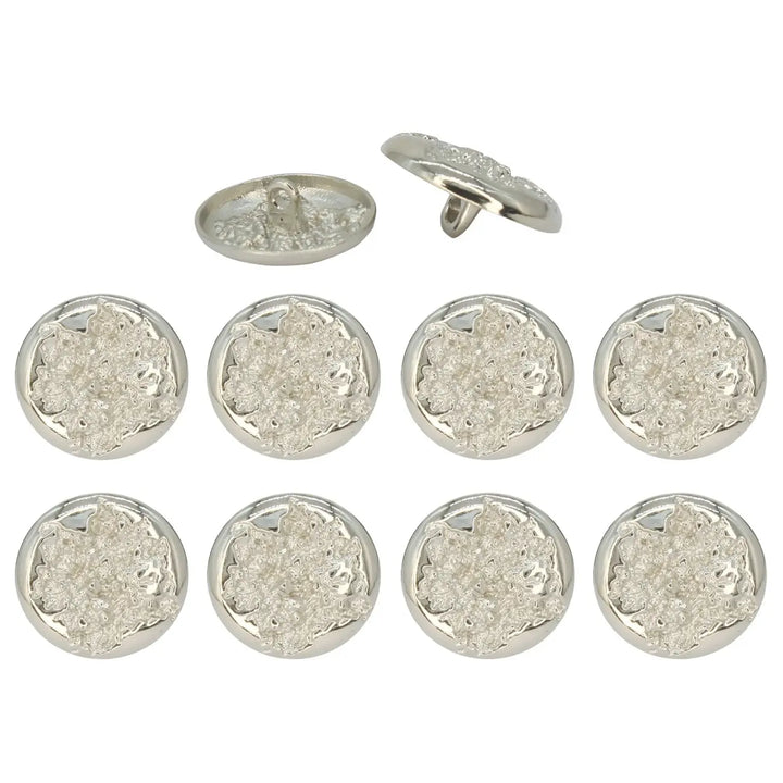 Ruffle Design Metal Buttons | 18mm (28L) & 22mm (34L)