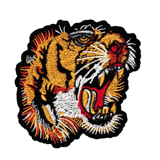 Roaring Lion Embroidered Sew Patch