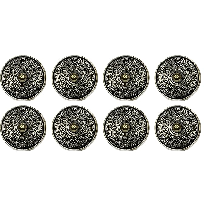 Floral Flair Metal Buttons