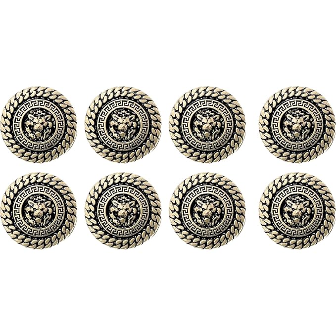 Lion's Pride Metal Buttons(Pack of 8 Buttons)