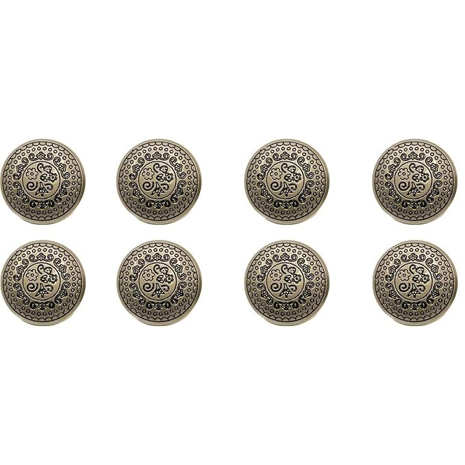 Silver Symphony Metal Buttons