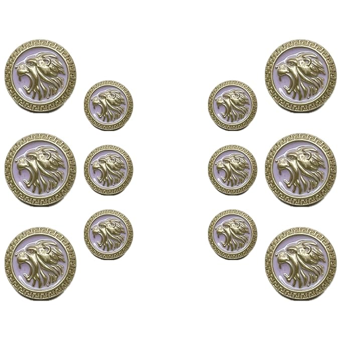 Royal Roars Lion Abs Shank Buttons