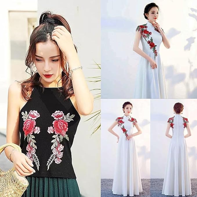 Embroidery Flower Patch for Men's & Women's Fashion