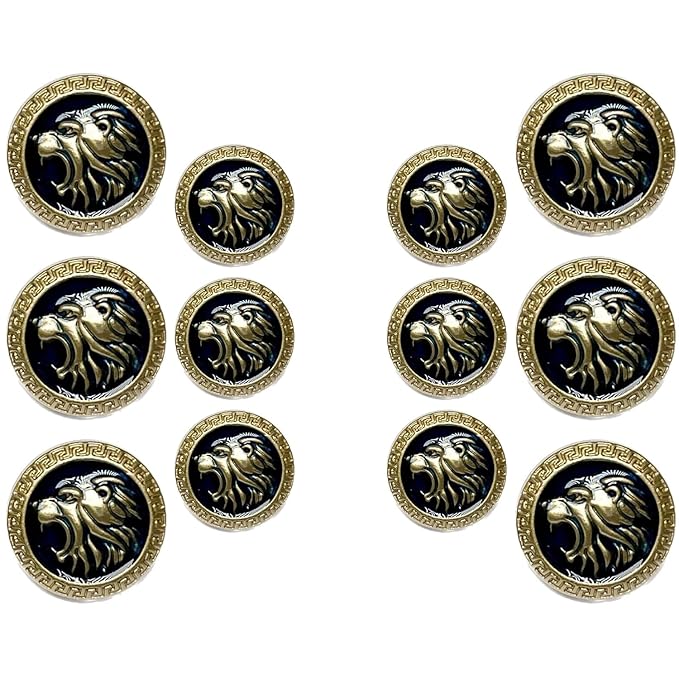 Royal Roars Lion Abs Shank Buttons