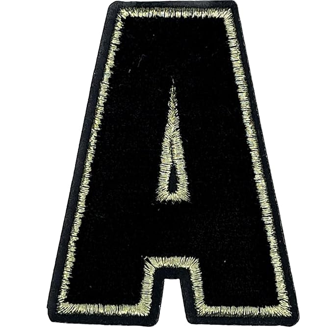 Letter N Hot fix Or Sew Patch