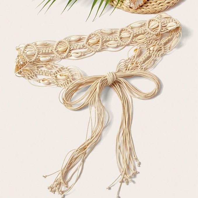 Macrame Girls Casual Braided Boho Style Rope Decoration Waist, Suitable For Travel Party DIY Art & Crafts