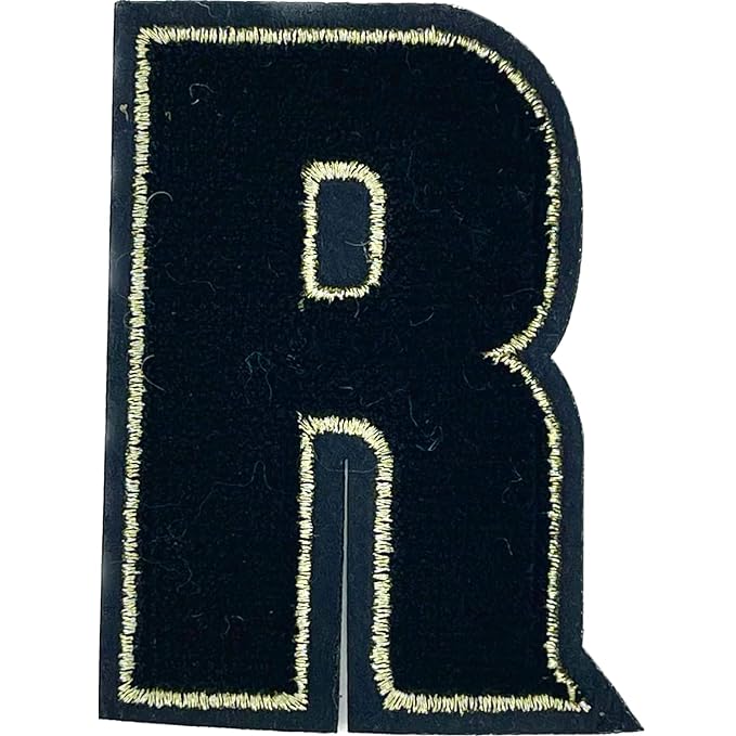 Letter R Hot fix Or Sew Patch – Ani Accessories