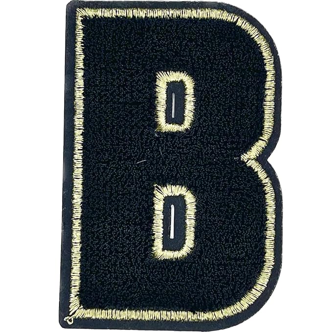 Letter C Hot fix Or Sew Patch