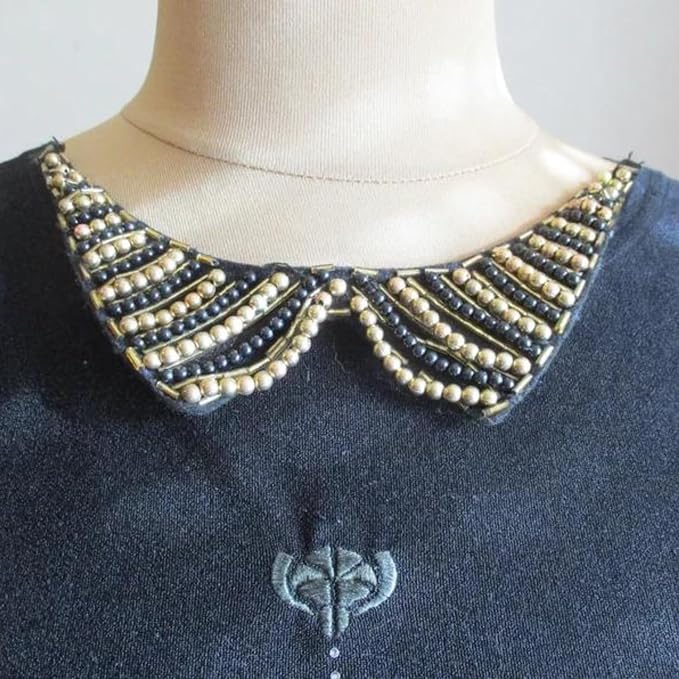 Beaded Collar Neckline