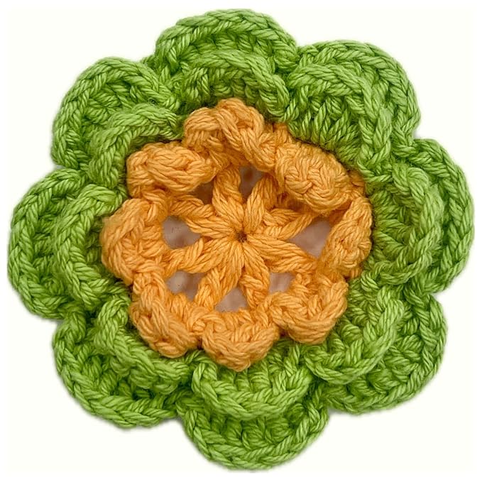 Flower Layered Crochet Sew Patches