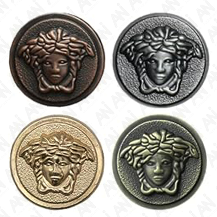 Medusa Metal Shank Buttons