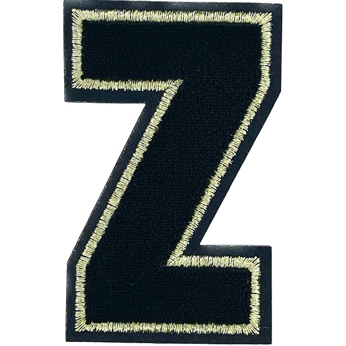 Letter Z Hot fix Or Sew Patch