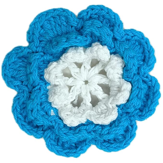 Flower Layered Crochet Sew Patches