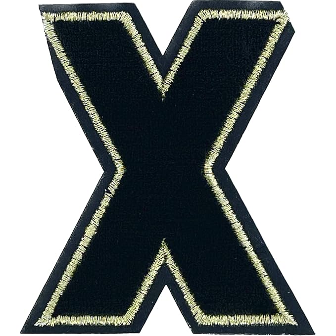 Letter C Hot fix Or Sew Patch