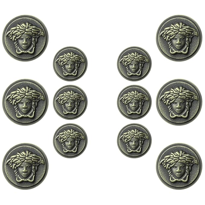 Medusa Metal Shank Buttons