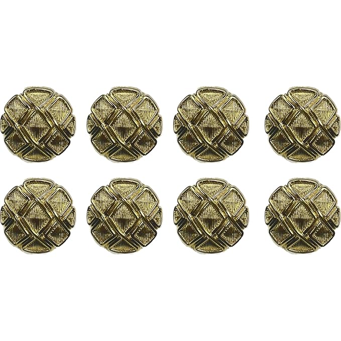 Metallic Maze Design Metal Buttons