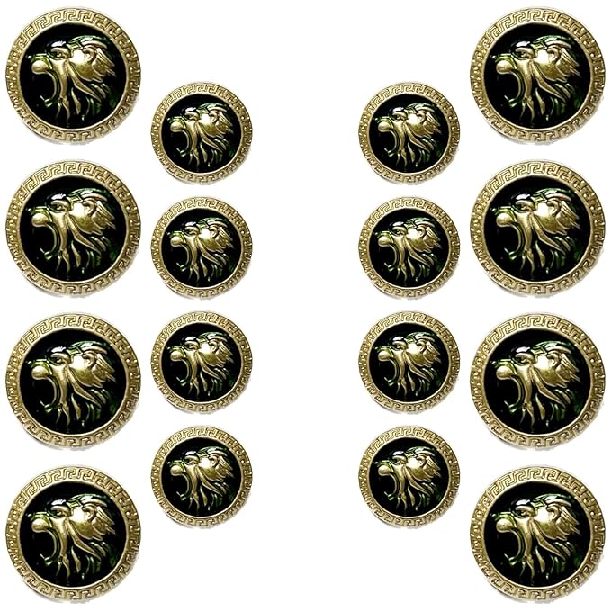 Royal Roars Lion Abs Shank Buttons