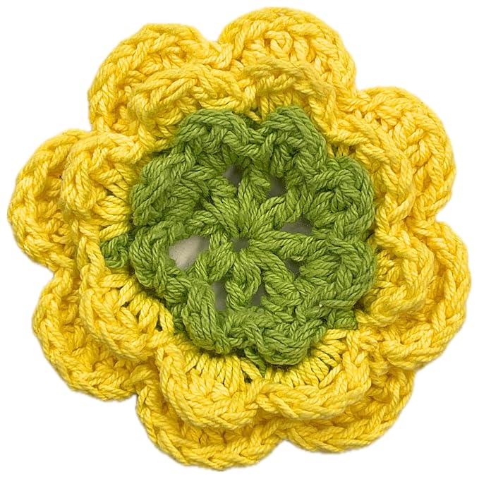 Flower Layered Crochet Sew Patches