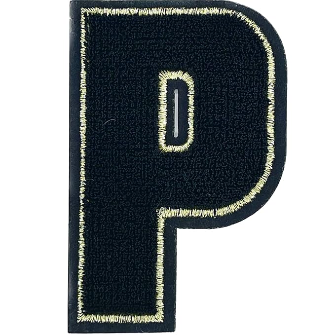 Letter P Hot fix Or Sew Patch