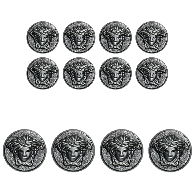 Medusa Metal Shank Buttons(8 Small + 4 Big)