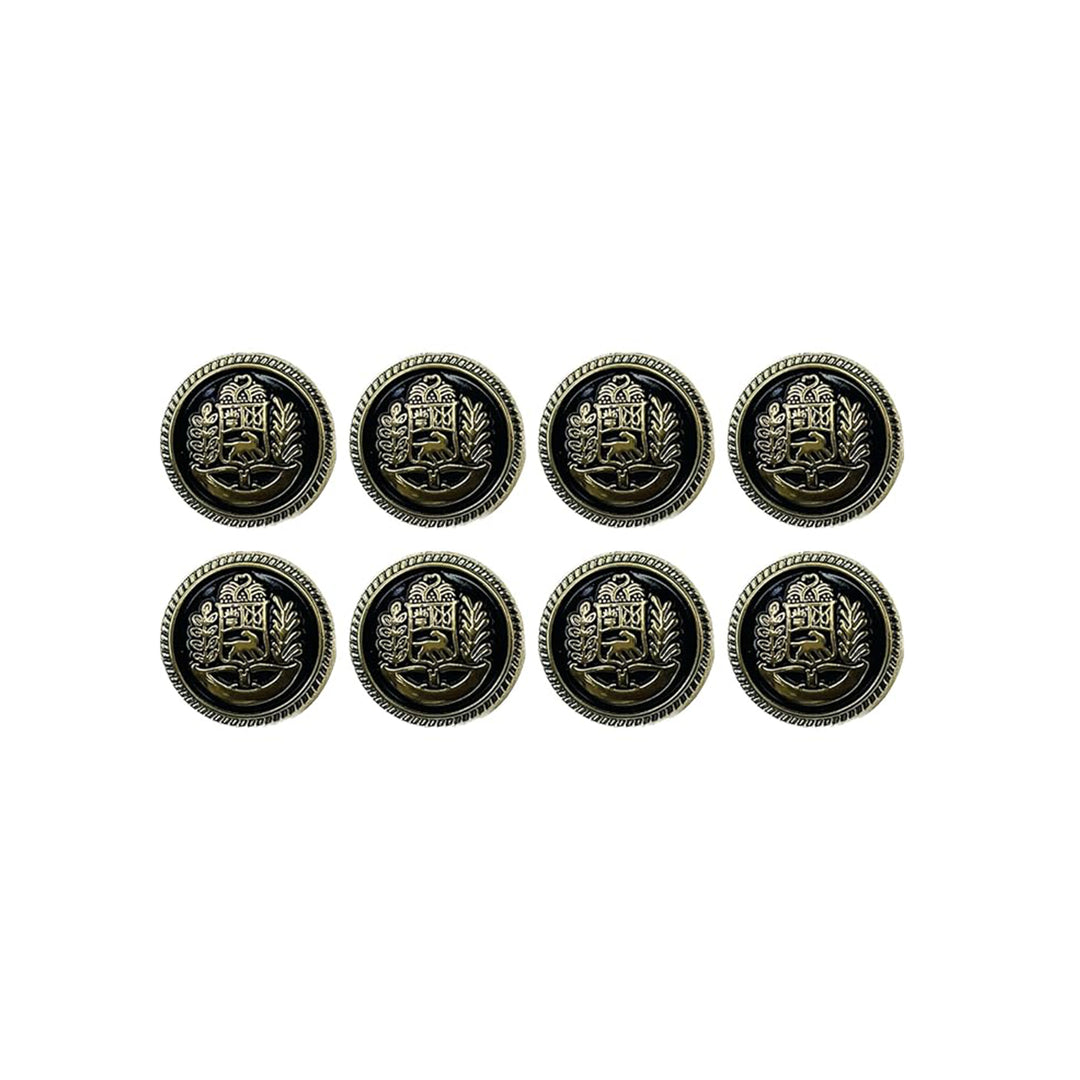 Oceanic Elegance Metal Buttons