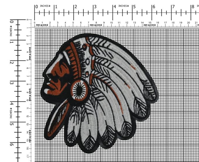 Indian Chief Motorcycle Embroidery Stitching Patch for Clothes and DIY Art & Craft