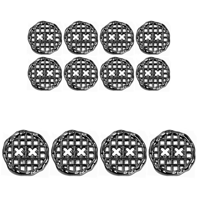 Grid Openwork Metal Buttons